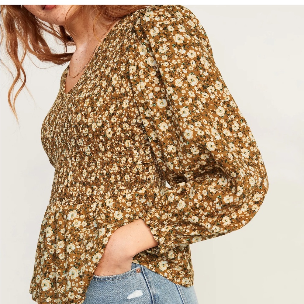 Floral babydoll top